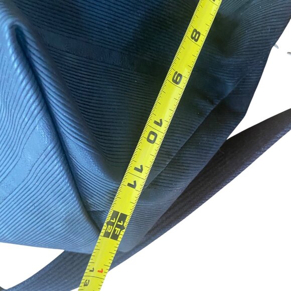 Chanterelle Repurposed Rubber Duffel Bag Adjustable Strap Leather Accents - Picture 9 of 15